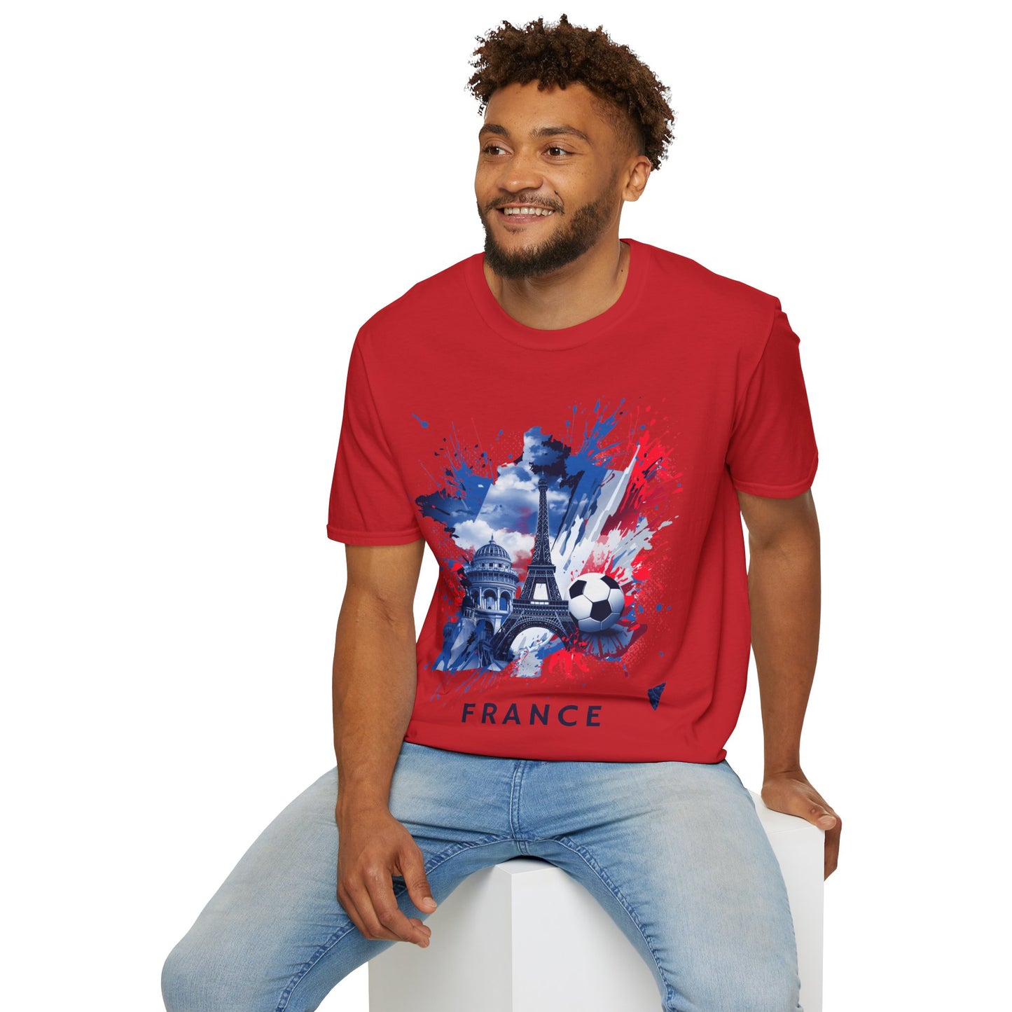 France Soccer Match Day T-Shirt — Eiffel Tower Football Graphic Tee