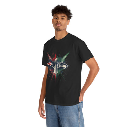 Legendary Championship Matchup Splatter Logo T‑Shirt Football Big Game 2026