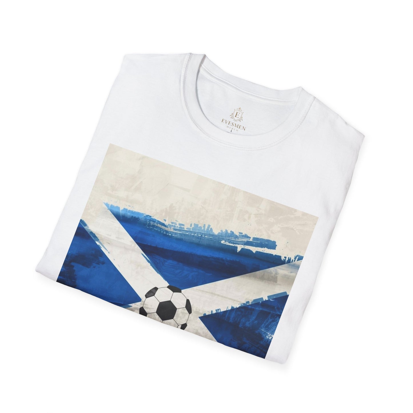 Scotland Flag Soccer T‑Shirt — Vintage St Andrews Football Tee