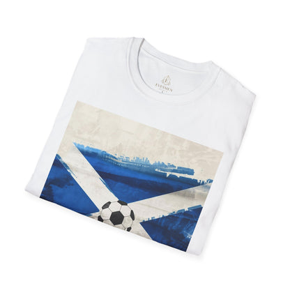 Scotland Flag Soccer T‑Shirt — Vintage St Andrews Football Tee