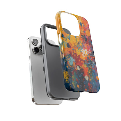 Abstract Color Splash Phone Case — Vibrant Paint Splatter Protective Cover