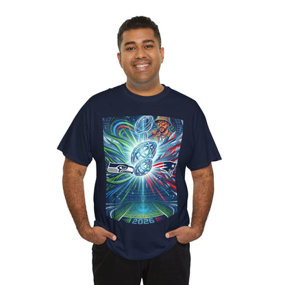 Legendary Championship Matchup Art T-Shirt Football Big Game Poster Tee