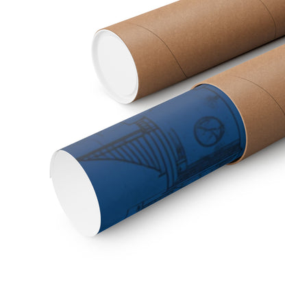 Sweden Flag Soccer Poster — Matte Vertical Line-Art Architecture Wall Art