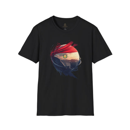 Paraguay Football Flag Graphic T-Shirt La Albirroja Soccer Crest Tee