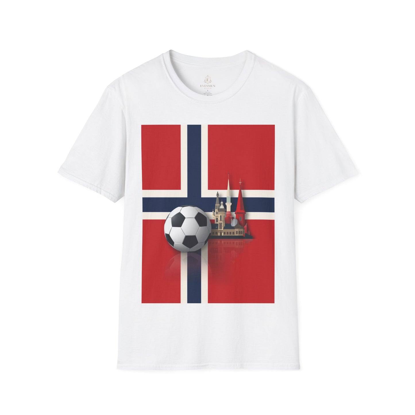 Norway Flag Soccer T‑Shirt — Norwegian Football Fan Tee