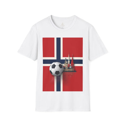 Norway Flag Soccer T‑Shirt — Norwegian Football Fan Tee
