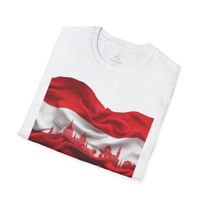 Austria Flag Vienna Cityscape Soccer Tee Unsere Burschen Football T-Shirt