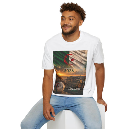 Algeria Football Flag Constantine T-Shirt Fennec Foxes Soccer City of Bridges Tee