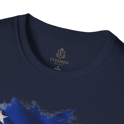 Curaçao Football Flag Handelskade T‑Shirt Cinematic Caribbean Soccer Tee