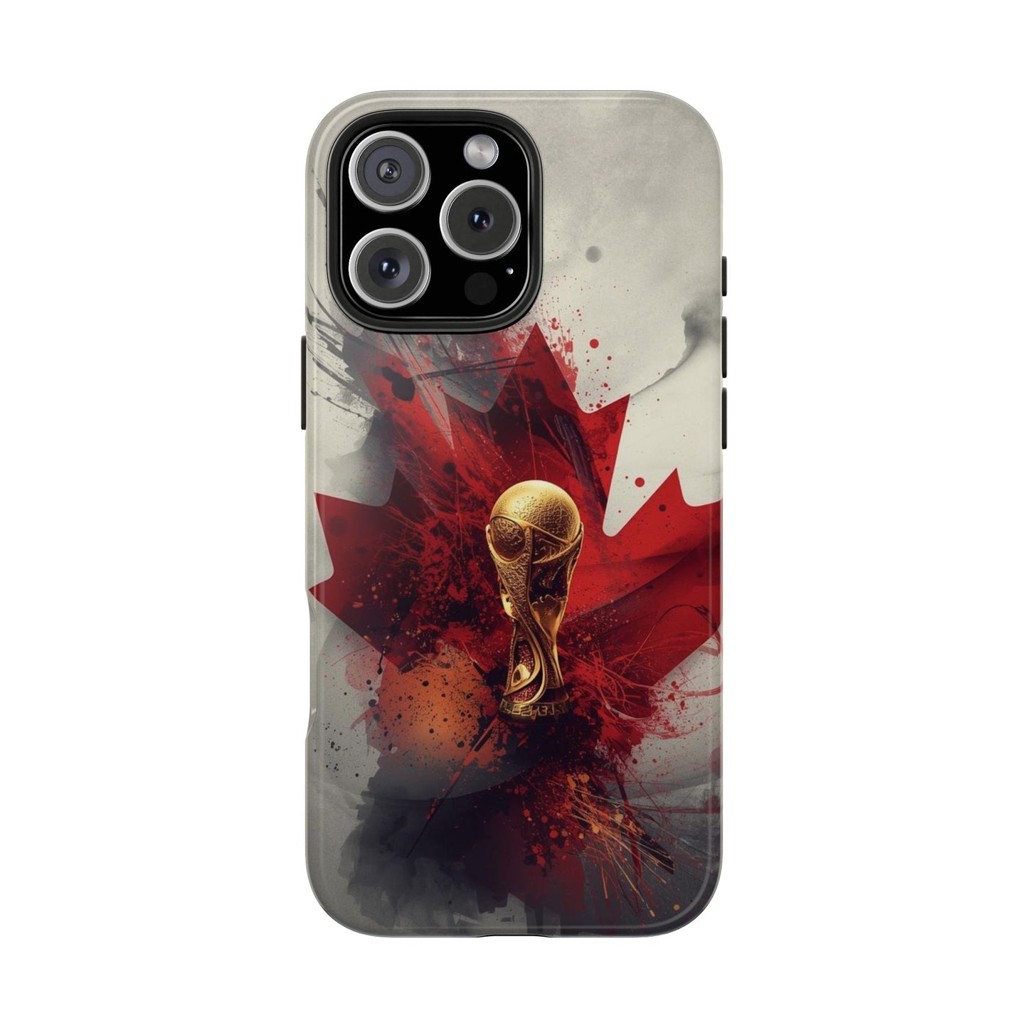 Canada Flag Soccer Fan Phone Protective Case Cover