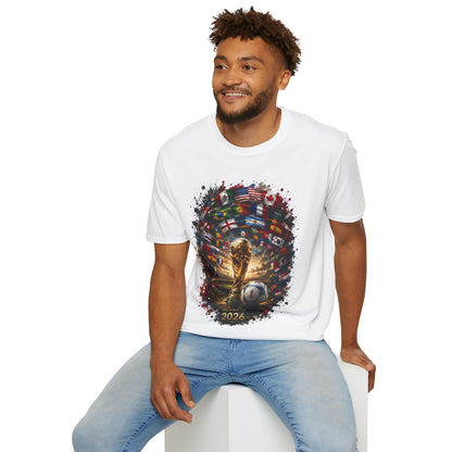 World Cup 2026 Global Flags T-Shirt Cinematic International Flags Fan Tee