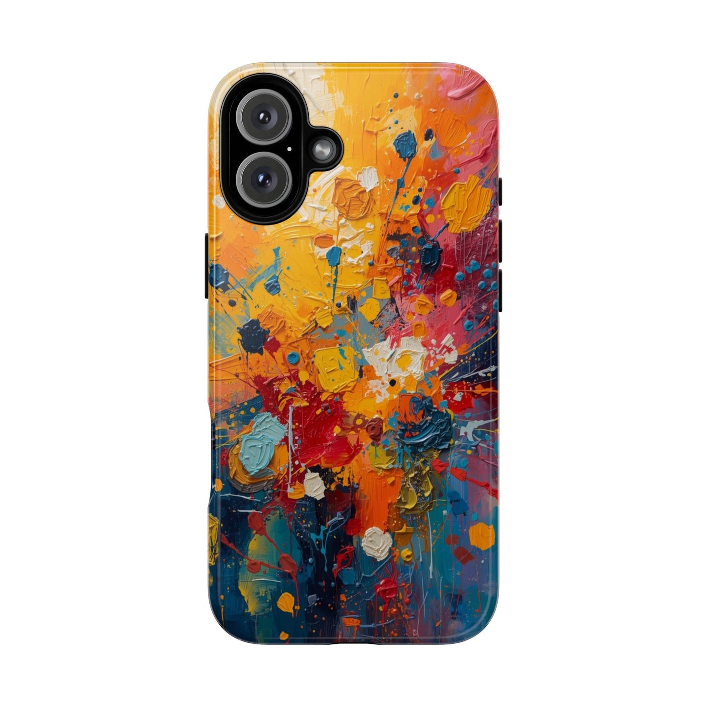 Abstract Color Splash Phone Case — Vibrant Paint Splatter Protective Cover
