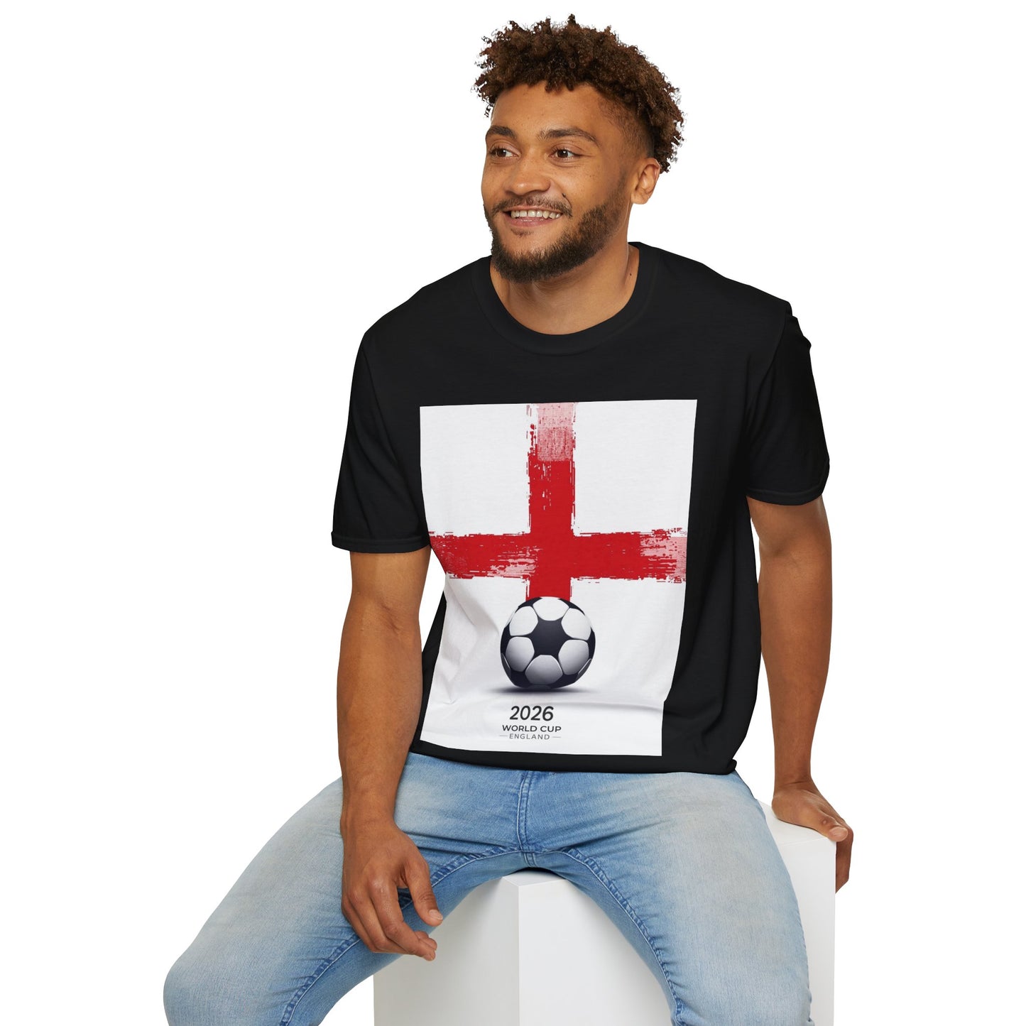 England Football Flag St. George’s Cross T-Shirt Three Lions Soccer Streetwear Tee