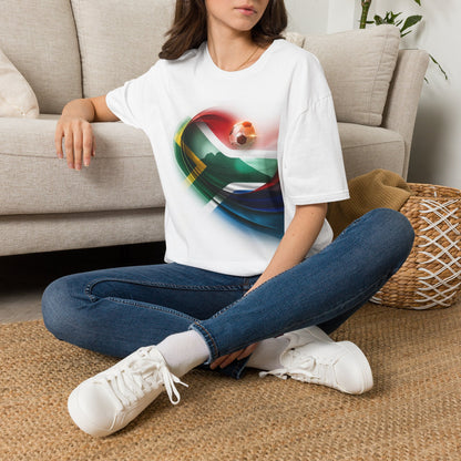 South Africa Football Flag Table Mountain T-Shirt Bafana Bafana Soccer Graphic Tee