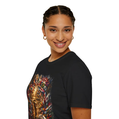 World Cup 2026 Global Flags Graphic T-Shirt Stadium Tournament Soccer Tee