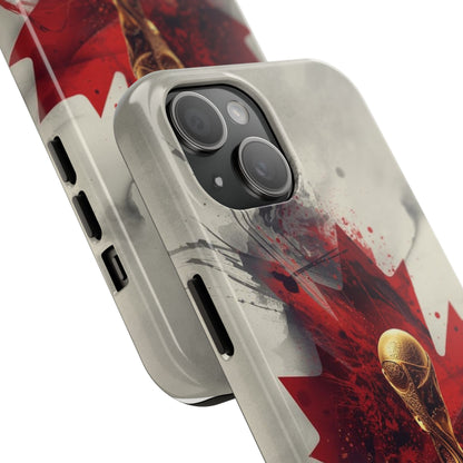 Canada Flag Soccer Fan Phone Protective Case Cover