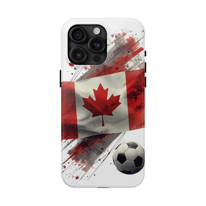 Canadian Flag with Soccer Ball Phone Protective Case Cover