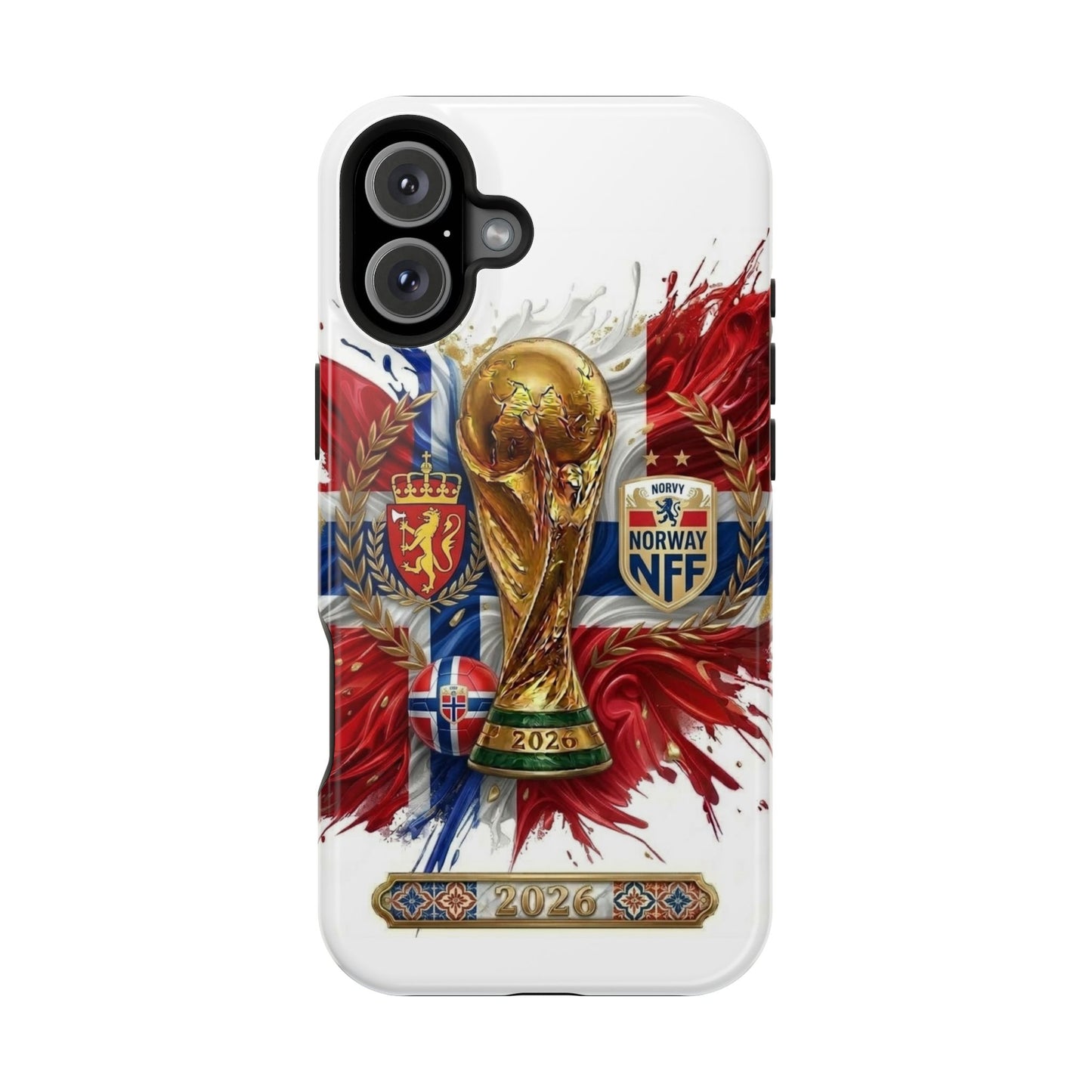 Norway 2026 Soccer Football Protective Phone Case Impact-Resistant