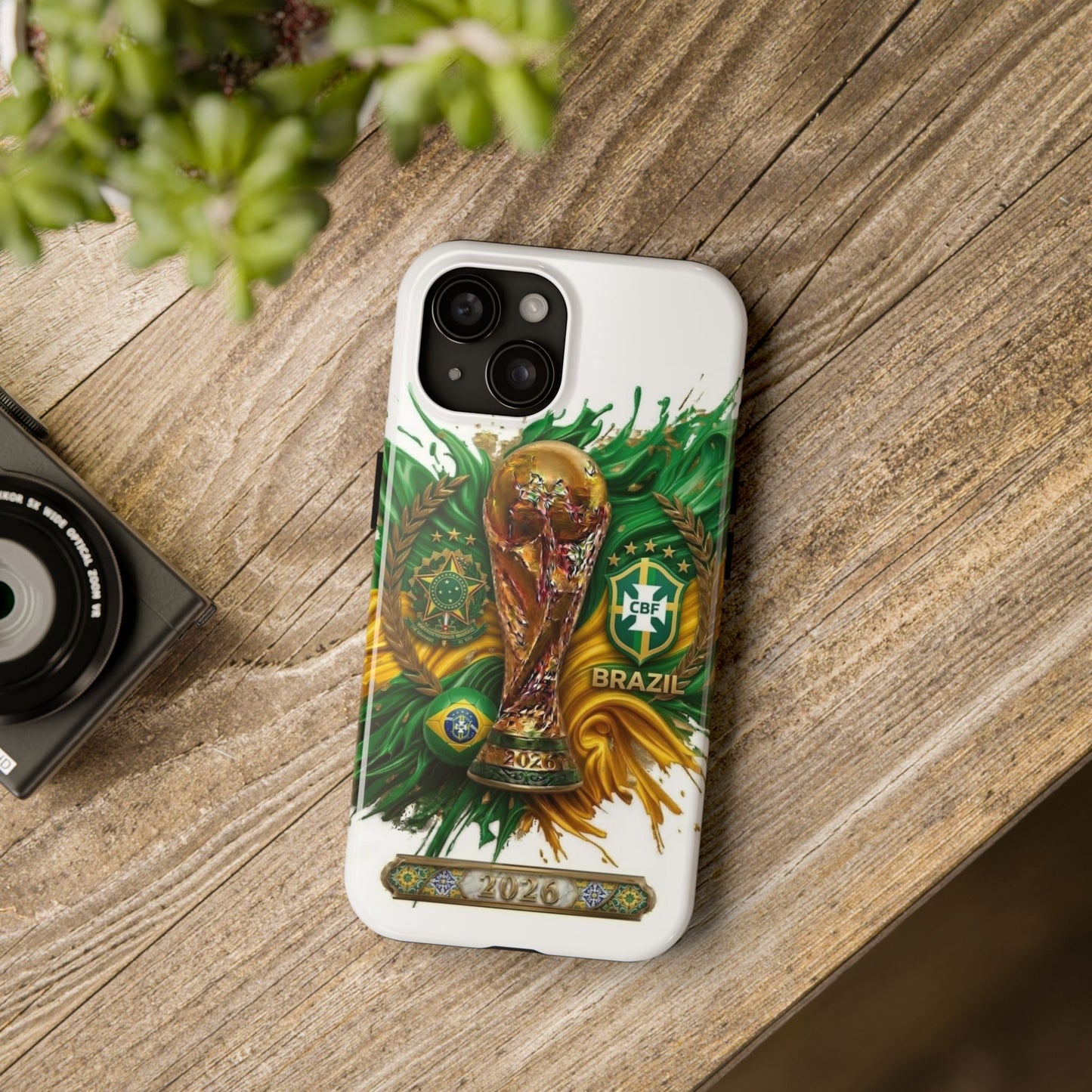 Brazil 2026 Soccer Tough Phone Case — Protective Fan Cover
