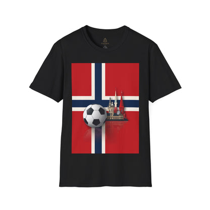 Norway Flag Soccer T‑Shirt — Norwegian Football Fan Tee