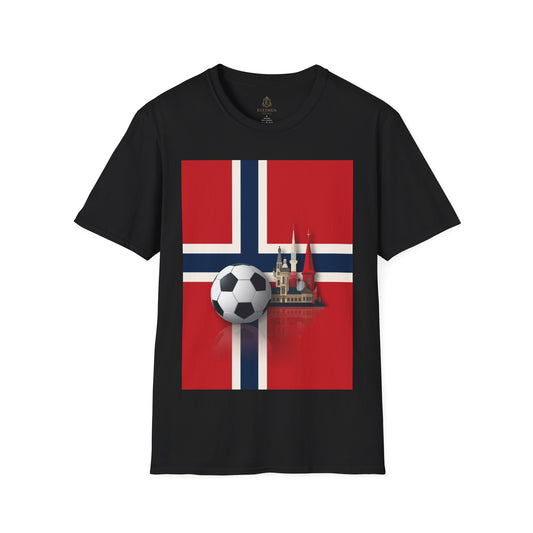 Norway Flag Soccer T‑Shirt — Norwegian Football Fan Tee