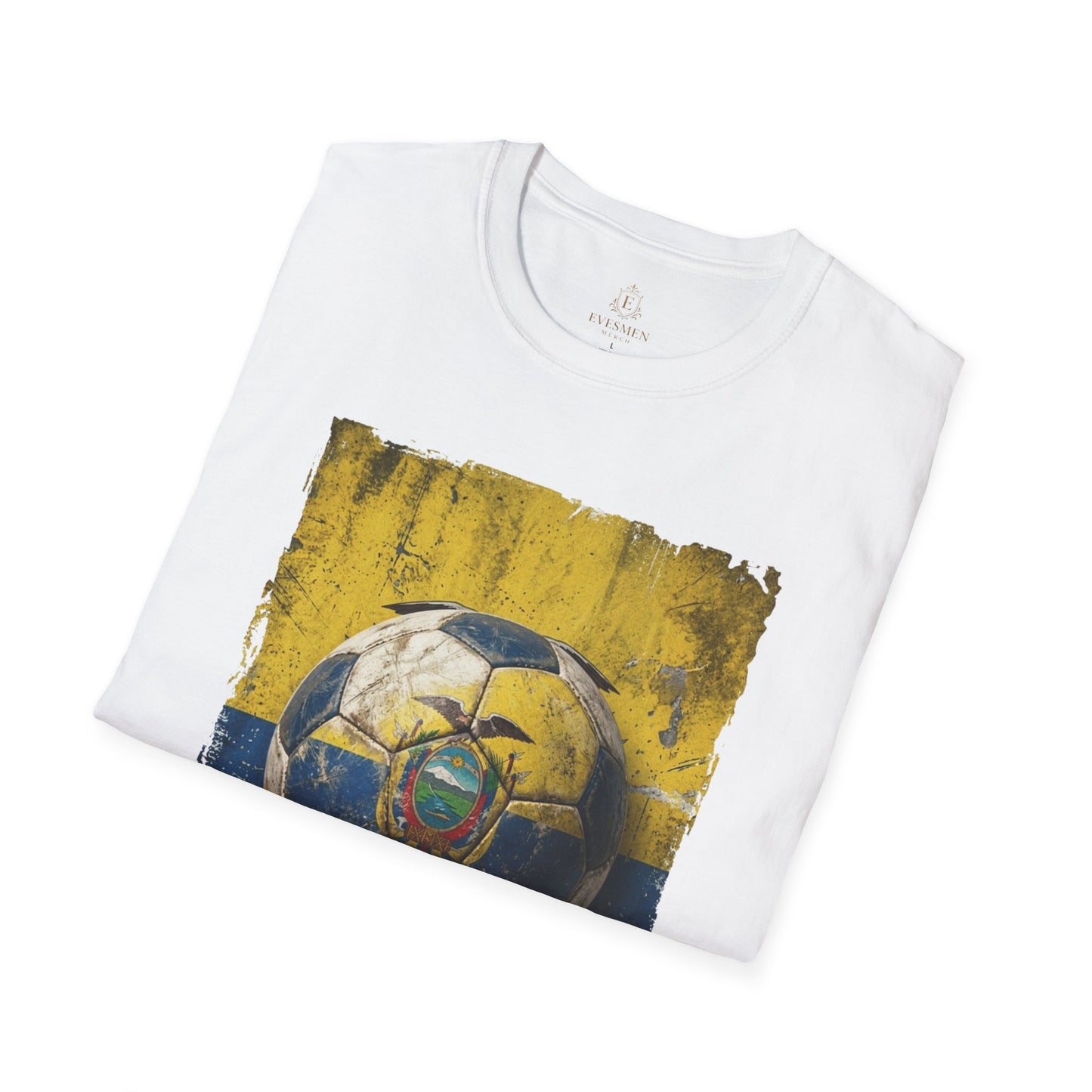 Ecuador Football Coat of Arms Grunge T-Shirt Vintage La Tri Soccer Tee