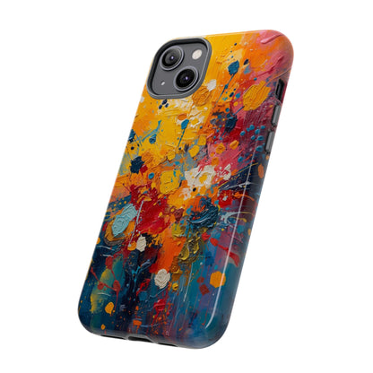 Abstract Color Splash Phone Case — Vibrant Paint Splatter Protective Cover
