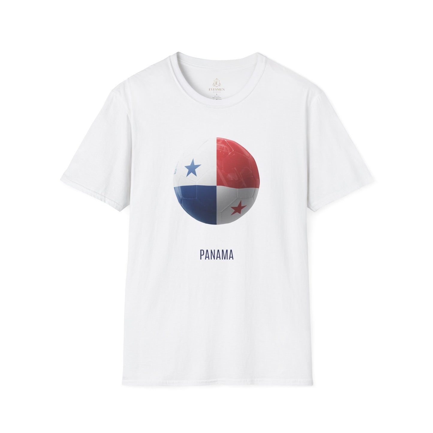 Panama Football Flag Minimalist Graphic T-Shirt Los Canaleros Soccer Design Tee
