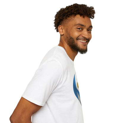 Argentina Football Flag Droplet T-Shirt – Argentine Soccer Fan Tee