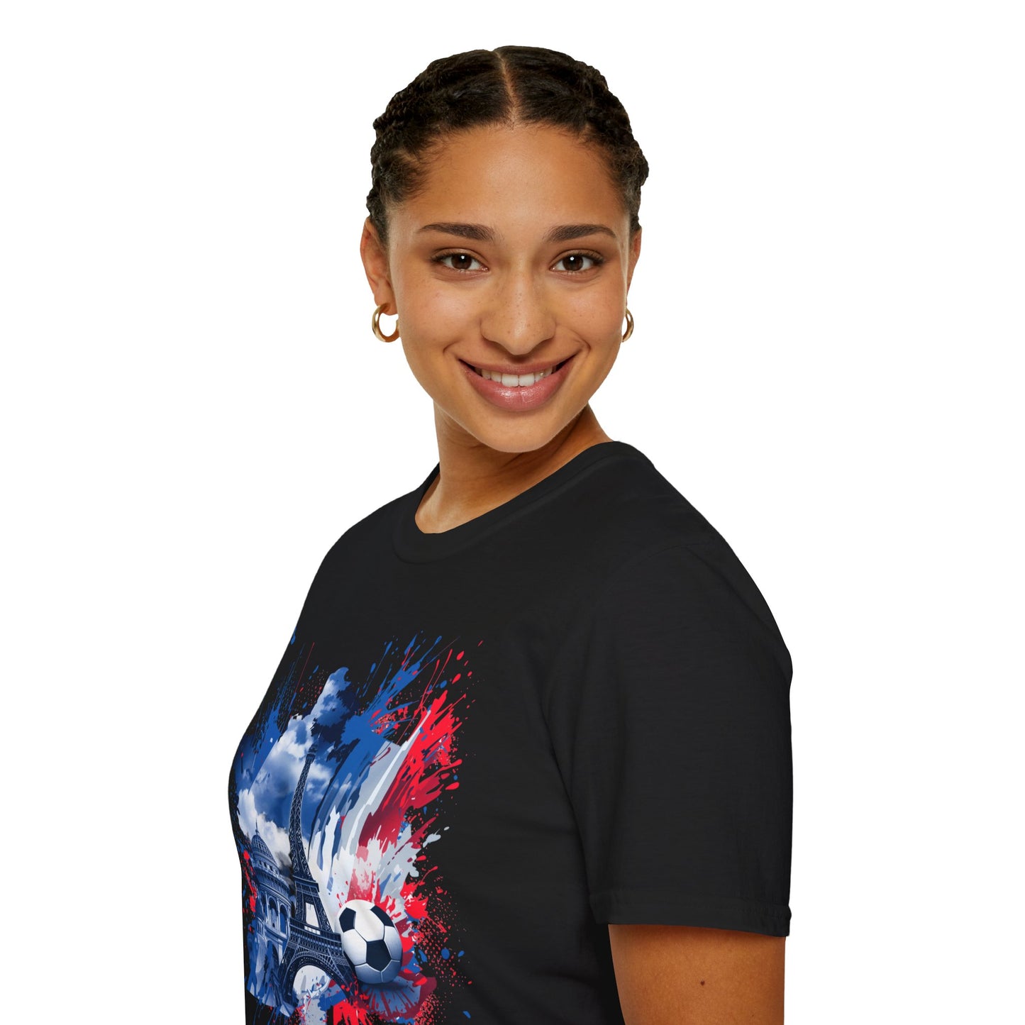 France Soccer Match Day T-Shirt — Eiffel Tower Football Graphic Tee