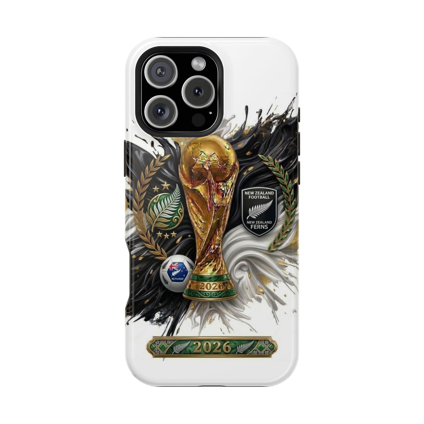 New Zealand 2026 Soccer Phone Case — Impact‑Resistant Cover