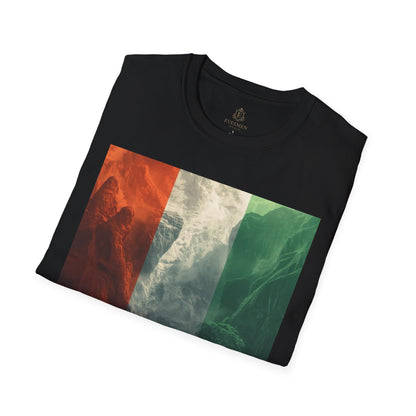 Ivory Coast Football Mountain Graphic T-Shirt Côte d’Ivoire Soccer Tee