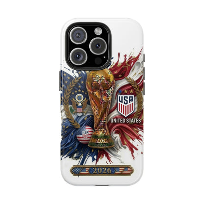 USA Soccer 2026 Tough Phone Protective Case — American Flag Design