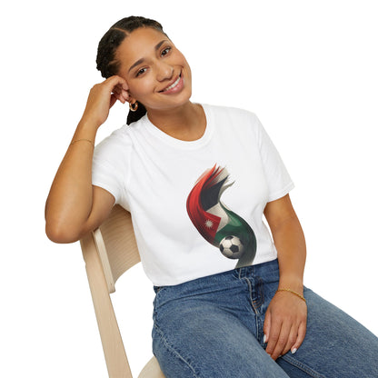 Jordan Football Flag Wave T‑Shirt Chivalrous Falcons Soccer Tee