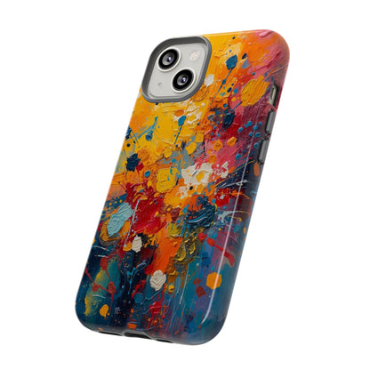 Abstract Color Splash Phone Case — Vibrant Paint Splatter Protective Cover