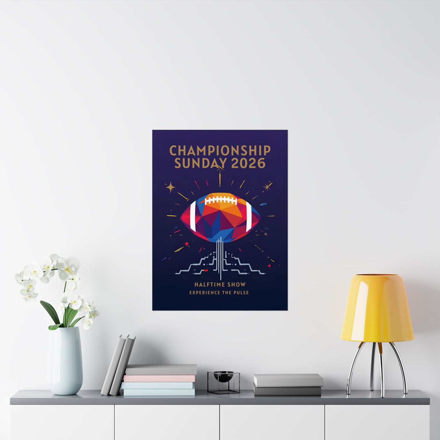 Championship Sunday 2026 Wall Poster Halftime Show Football Art Print