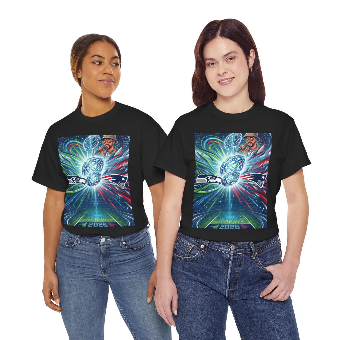 Legendary Championship Matchup Art T-Shirt Football Big Game Poster Tee