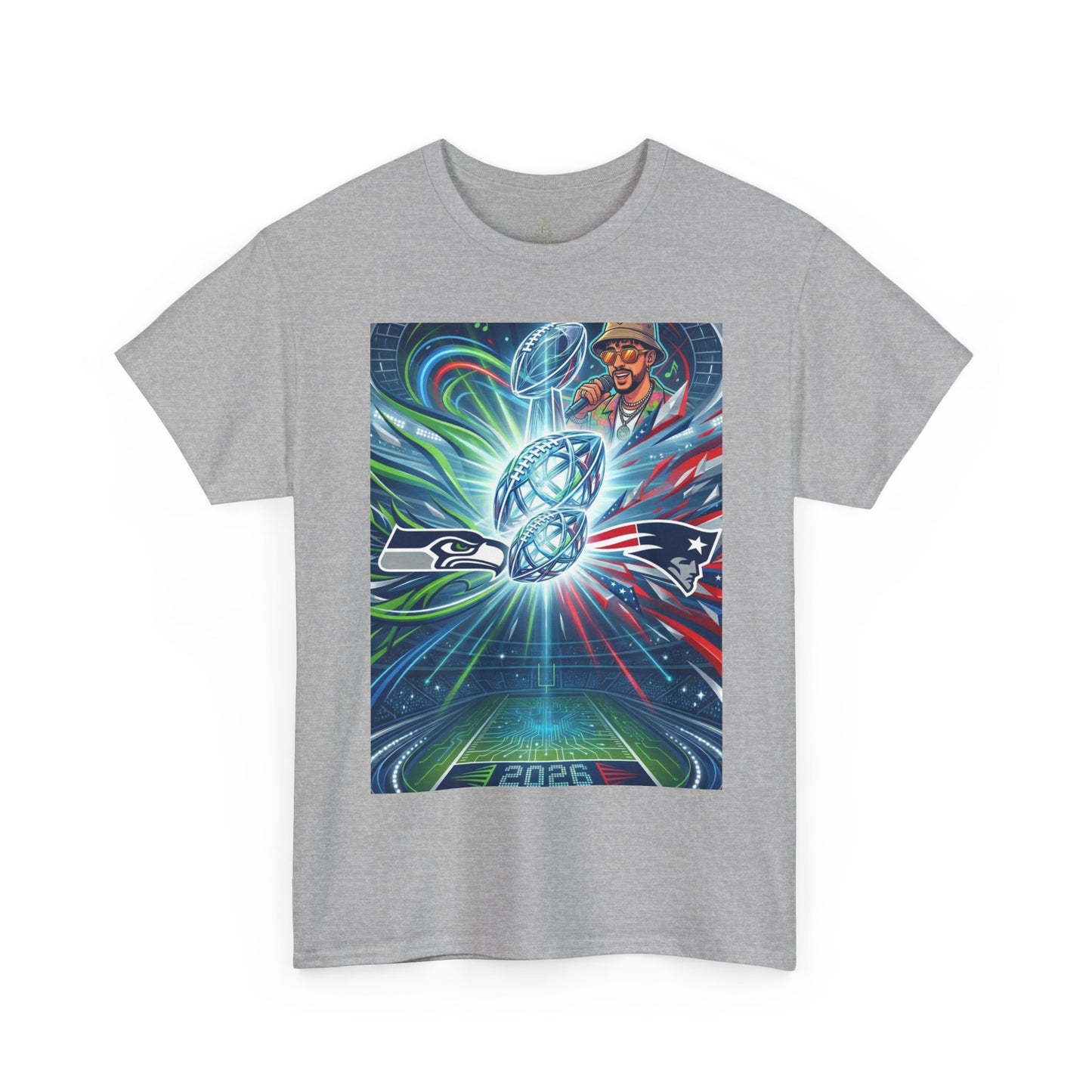 Legendary Championship Matchup Art T-Shirt Football Big Game Poster Tee