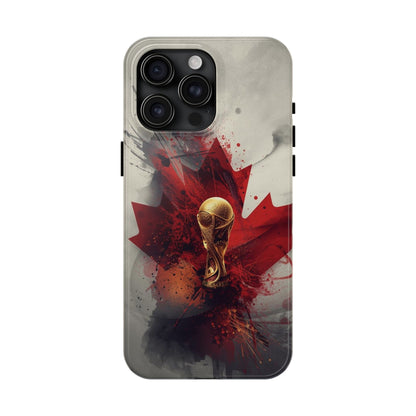 Canada Flag Soccer Fan Phone Protective Case Cover