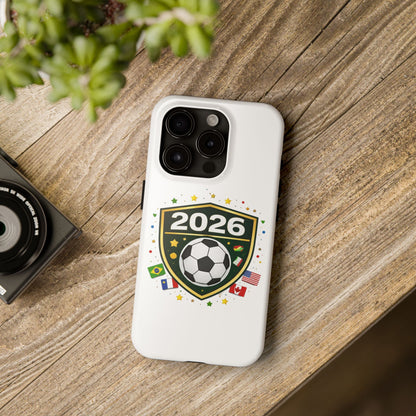 2026 Soccer Match Day Phone Protective Case Soccer Badge Design