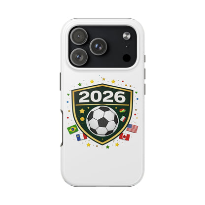 2026 Soccer Match Day Phone Protective Case Soccer Badge Design