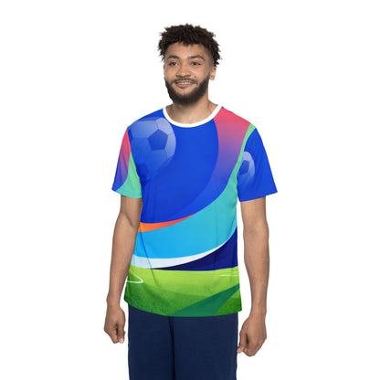 Soccer Field Graphic Jersey Shirt — All-Over Print Sports Tee