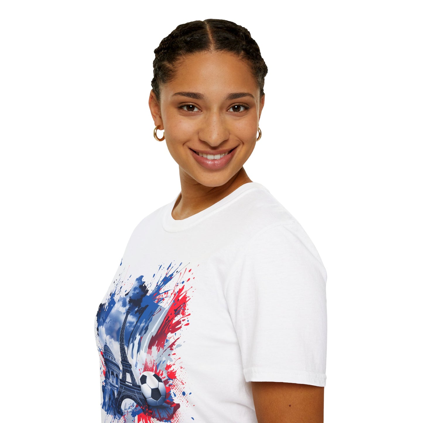 France Soccer Match Day T-Shirt — Eiffel Tower Football Graphic Tee