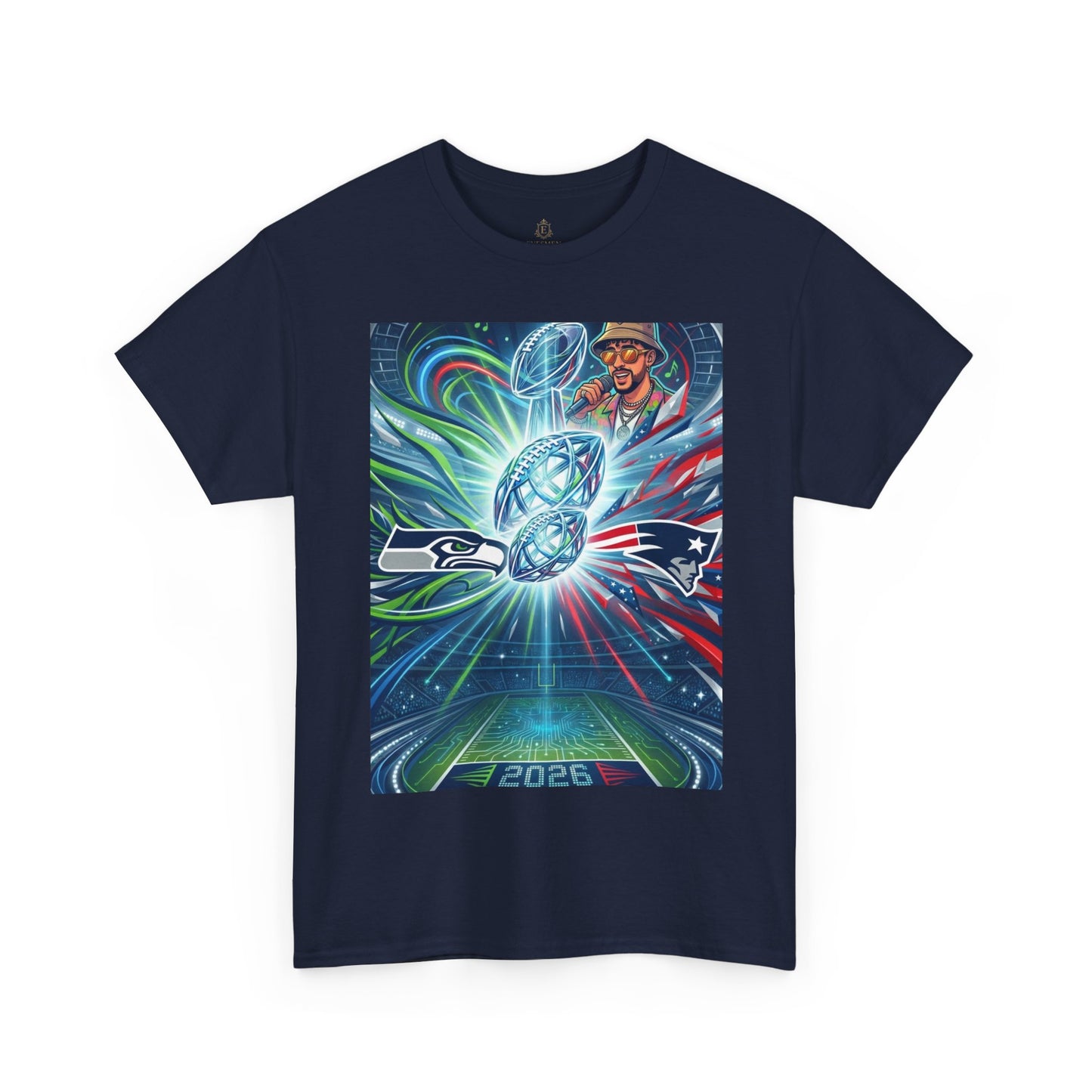 Legendary Championship Matchup Art T-Shirt Football Big Game Poster Tee