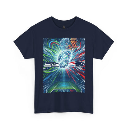 Legendary Championship Matchup Art T-Shirt Football Big Game Poster Tee