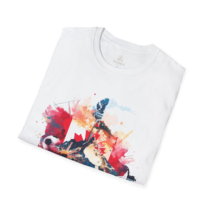 Canada Soccer Match Day T-Shirt - Artistic Canadian Flag Skyline Tee