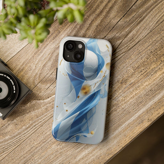 Argentina Soccer Flag Phone Case — Tough Protective Football Design