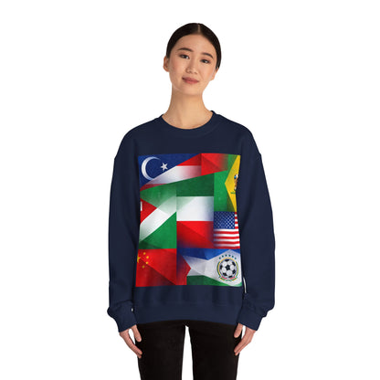 World Flags Soccer Crewneck Sweatshirt — Soccer Fan Pullover