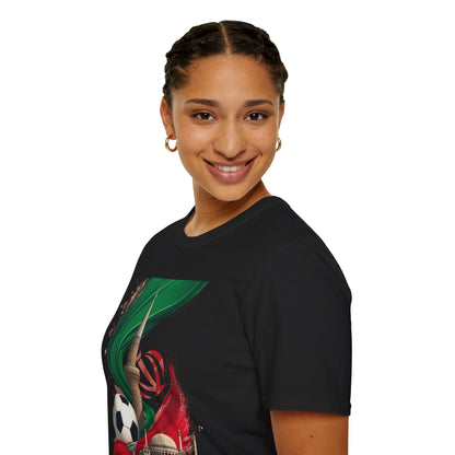 Iran Dynamic Flag Colors T-shirt Minaret & Mosque Art Tee