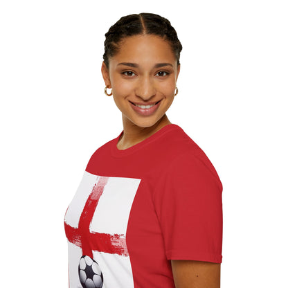 England Football Flag St. George’s Cross T-Shirt Three Lions Soccer Streetwear Tee